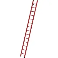 Günzburger Steigtechnik Sprossen-Anlegeleiter GFK ohne Traverse 14 Sprossen - 036014