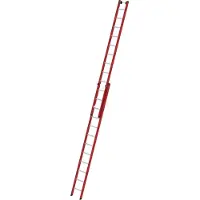 Günzburger Steigtechnik Sprossen-Schiebeleiter 2tlg. GFK/Alu ohne Traverse 2 x 12 Sprossen - 035112
