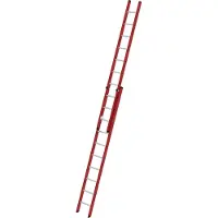 MUNK Günzburger Steigtechnik MUNK Kunststoff Schiebeleiter 2x10 Sprossen