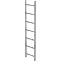 Munk Schachtleiter Stahl verzinkt 400mm breit 7 Sprossen 1,96m lang