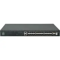 LevelOne 26-Port L3 Managed TOR-Fiberswitch, 24x 1/10GbE SFP+, 2x 40/100GbE QSFP28, Hot-Swap Redundante Stromversorgung