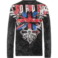 Cipo & Baxx T-Shirt "Sweatshirts" mit Print und Allover-Muster