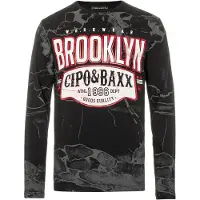 Cipo & Baxx T-Shirt "Sweatshirts" mit Print und Allover-Muster