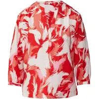 s.Oliver Hemdbluse, im Tunika-Stil und mit Muster, Gr. 34, RED, , 63393520-34