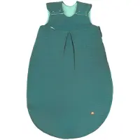 Odenwälder Musselin-Schlafsack wattiert deep forest 80 cm