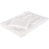 Paradies 2-tlg. Steppbett-Set Anela 40x60 / 100x135 cm, weiss