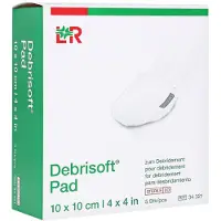 EurimPharm Arzneimittel GmbH Debrisoft Pad 10x10 cm steril 5 St