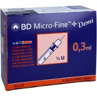EurimPharm Arzneimittel GmbH BD Micro-fine+ Insulinspr.0,3 ml U100 0, 100 St