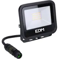EDM led-scheinwerfer 20w 1520lm 4000k tageslicht schwarz serie 12,4x10,6x2,8cm