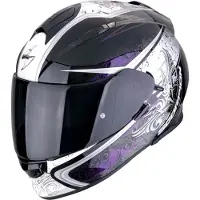 Scorpion EXO-491 Run Helm, weiß/schwarz/lila, XS (53/54)