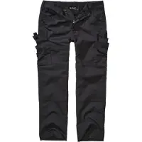 Brandit moderne Herren Jeans Stretch Reißverschluss Schwarz