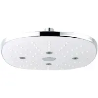EDM Quadratischer Duschkopf 20x20 Cm Silber Silber One Size