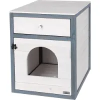 Kerbl Katzenschrank Ida 45x58x60 cm Weiß und Blau