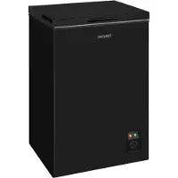 Exquisit Gefriertruhe, Kombigerät, 2-in-1, 99 Liter, Tiefkühltruhe, Kühlen, 4-Sterne-Gefrieren, Gefriertruhe klein, Gefrierkorb, GT100-050E schwarz