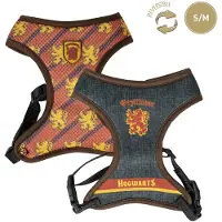 Harry Potter Geschirr Premium für Hunde de - Größe S/M - Gelb und Rot - Belastungsfreies und verstellbares Trainingsgeschirr - Polyester 100% - Originalprodukt, entwickelt in Spanien