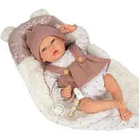 Munecas Arias MuÑecas Sandra Puppe Mit Decke 40 Cm Rosa Rosa One Size