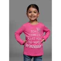 Kidsworld Langarmshirt in pink | Gr.: 104/110
