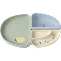 Lassig Teller Silikon 3er-Pack, Happy Fruits Lemon