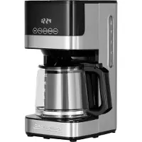 Gastroback Design Filterkaffeemaschine Essential S, Filterkaffeemaschine, 1,25 l, Gemahlener Kaffee, 900 W, Schwarz, Edelstahl
