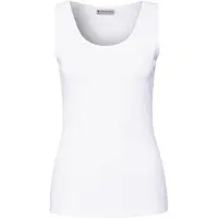 Street One Tanktop "Style Anni", Damen, Gr. 42, weiß, Jersey, Obermaterial: 48% Baumwolle, 48% Modal, 4% Elasthan, unifarben, regular fit taillenbedeckt, Rundhals, Tops Tanktop, Sommer-Top mit Stretch