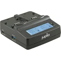 Jupio Duo Ladegerät 45W für 2 Li-Ion Akkus - universal (bei Verwendung von Reduzierstücken)
