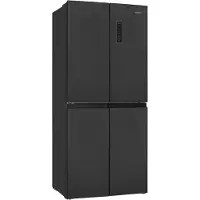 Exquisit Multidoor MD365-125-040D inoxlook-az | No-Frost | Nutzinhalt: 362 L | Schnellgefrieren | Alarm | ECO | 4-Sterne-Gefrieren