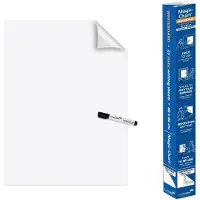 Legamaster Magic Charts , für Whiteboards, blanko, selbstklebend & beschreibbar, inkl. Boardmarker, B 600 x H 800 mm, 100 % recyclingfähig, Polypropylen, weiß, 25 Blatt