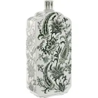 Home ESPRIT Vase Home White Green Porcelain Leaf of a plant 21 x 10 x 48 cm