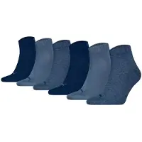 Puma Unisex Quarter Socken, 6er Pack - Quarter Plain ECOM 6P, Logo, uni