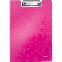 Leitz Klemmmappe Active Wow, DIN A4, PP, mit Klemmbügel, pink