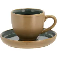 Bitz Espressotasse mit Untertasse wood/forest 0,07 l