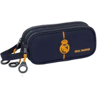 Safta Real Madrid Away Equipment 24/25 Triple Federmäppchen Blau Mann Blau One Size