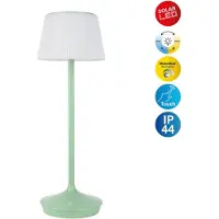 Naeve LED / CCT Solar-/ Akkutischleuchte "EMMI" H: 38cm mint