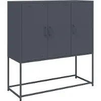 vidaXL Highboard Anthrazit 100,5x39x107 cm Stahl