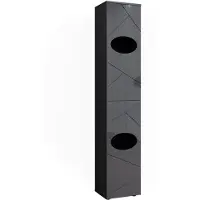 Vicco Wäscheschrank Irma Anthrazit 37.2 x 192 cm, Model 51827