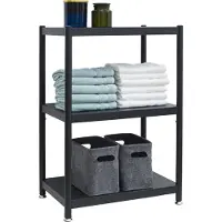 Shelfr Industrial Style Metallregal Genk mit 3 Ebenen in Schwarz | Gr.: onesize