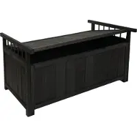 Mendler Aufbewahrungstruhe MCW-O13, Gartentruhe Auflagenbox Truhe, Tanne Holz MVG 53x108x60cm anthrazit
