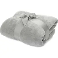 Lumaland Kuscheldecke - 150x200cm - Sofadecke & Tagesdecke - Hellgrau