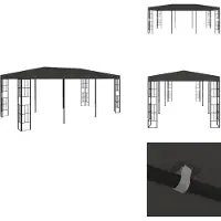 vidaXL Pavillon 3x6 m Anthrazit - Pavillons & Partyzelte