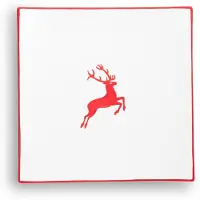 Gmundner Keramik Rubinroter Hirsch, Speiseteller Trend (26x26cm)
