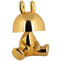 Leitmotiv - Tischleuchte Bunny Led - Vergoldetes Gold - 22x17x27cm Tischlampe - Nachttischlampe, Wohnzimmer, Schlafzimmer