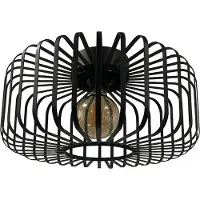 Bamyum Pendelleuchte I Cage I Wohnzimmer, E27, Hängelampe, Modern Vertigo Pendelleuchte, Schlafzimmer, Deckenleuchte Metall, Schlafzimmer Schwarz