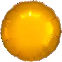 Amscan Standard Metallic Gold Folienballon Rund C16 lose