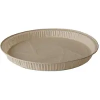 Papstar Backform "pure", rund, 600 ml, braun aus Pergamentpapier mit Silikonschicht, gefriergeeignet