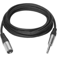 VivoLink PROAUDXLRJACK1, XLR, Männlich, 6.35mm, Männlich, 1 m, Schwarz