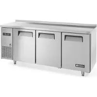 Hendi Arktic Kühltisch mit 3 Türen 3 Böden und Aufkantung 390 Liter 1800x600x886mm