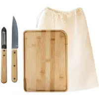 Pebbly Schneidebrett Naturel 28x20 cm (5-teilig)