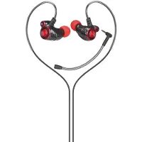 HP DHE-7002, Kabelgebunden, Anrufe/Musik, 20 - 20000 Hz, 22 g, Kopfhörer, Schwarz, Rot