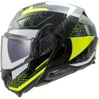 LS2 FF910 Advant II Astral Klapphelm, schwarz/neon-gelb, XL (61/62)
