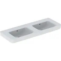 Geberit 501712008 Renova Plan Doppelwaschtisch 130x48cm